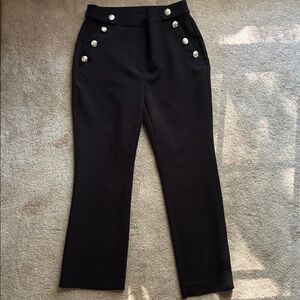 INC International Concepts Black Sailor Trousers Size 8